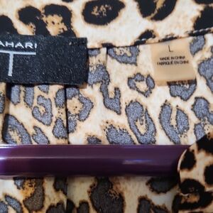 Tahari Leopard Print Blouse